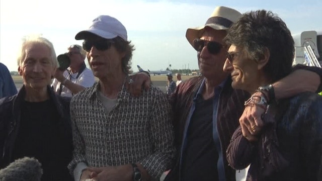 Rolling Stones arrive in Cuba
