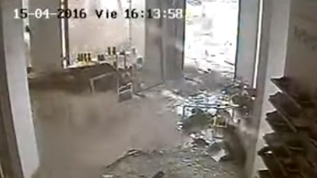 Watch deadly twister destroy shoe store in Uruguay