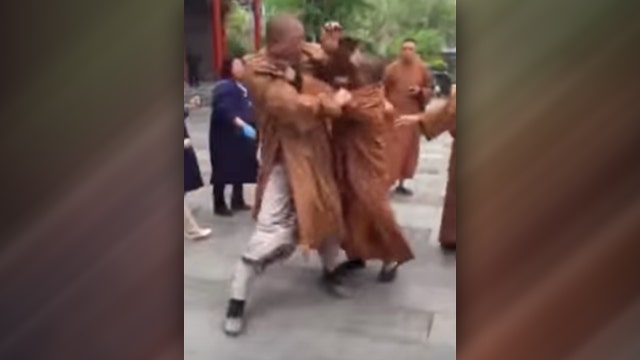 Video of Buddhist monks fighting at temple goes viral