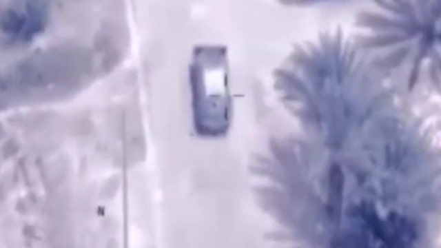 Coalition strike obliterates ISIS vehicle-borne IED