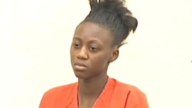 Mother accused of using her baby as a weapon