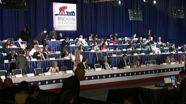RNC Platform Committee casting final votes on delegates