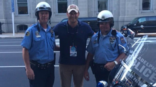 Thanking Philadelphia police for their service
