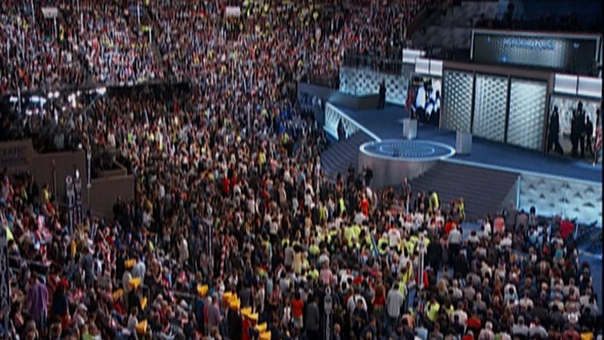 Memorial for fallen cops at the DNC interrupted