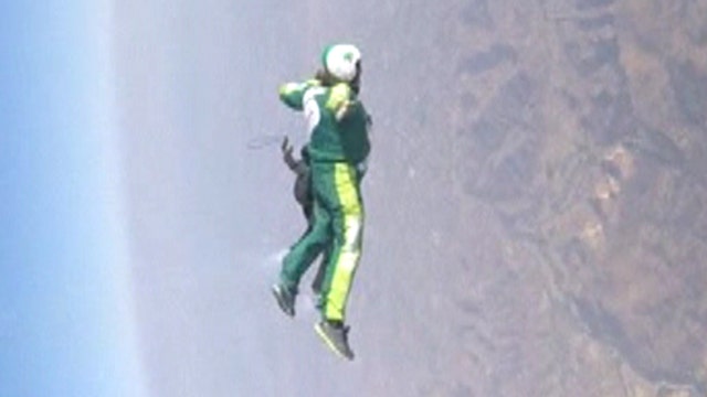 Leap of faith: Skydiver jumps from plane without parachute