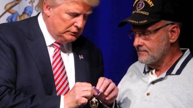 Donald Trump accepts 'easy Purple Heart Medal'