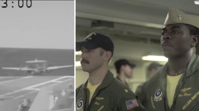 Pilots honored for saving plane after deck mishap