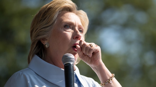 Coughing fit interrupts Hillary Clinton's Labor Day speech
