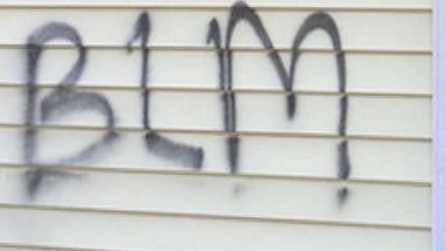 Police officer’s wife vandalizes own home, blames ‘BLM’