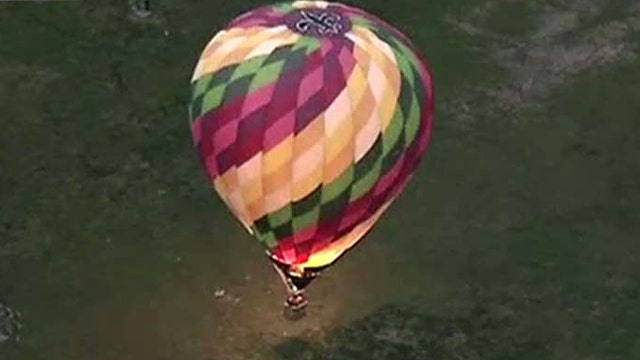 Hot air balloon makes crash landing in Philadelphia