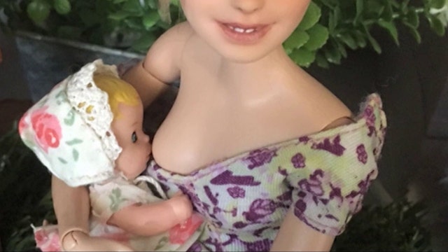 Mom aims to erase stigma of breastfeeding with dolls