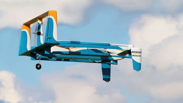 Amazon reveals first ‘Prime Air’ drone delivery