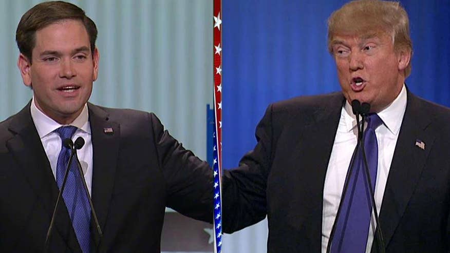 Rivals Spar With Trump On Trust At Gop Debate But All Vow To Support