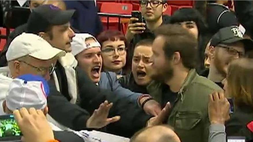 GOP frontrunner responds to protests on 'Hannity'