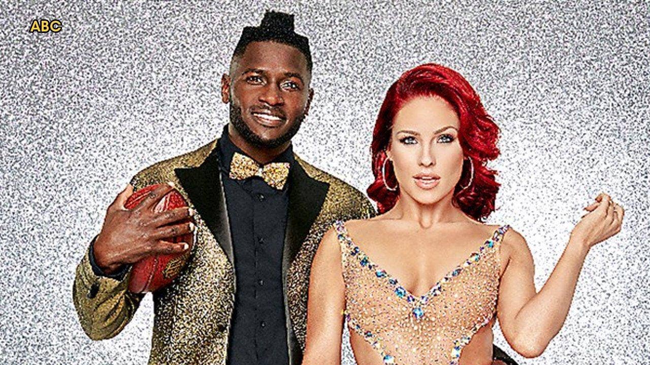 Ten!': 'Dancing With The Stars' Sharna Burgess has live TV nip sl...