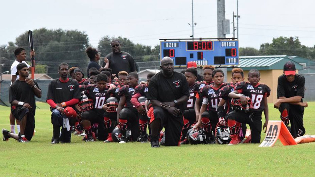 Texas youth football team's season ends early after National Anthem