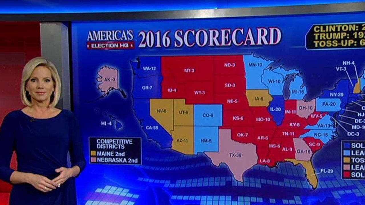 Fox News Electoral Scorecard Key States Tilting Toward Trump After Fbi S October Surprise Fox