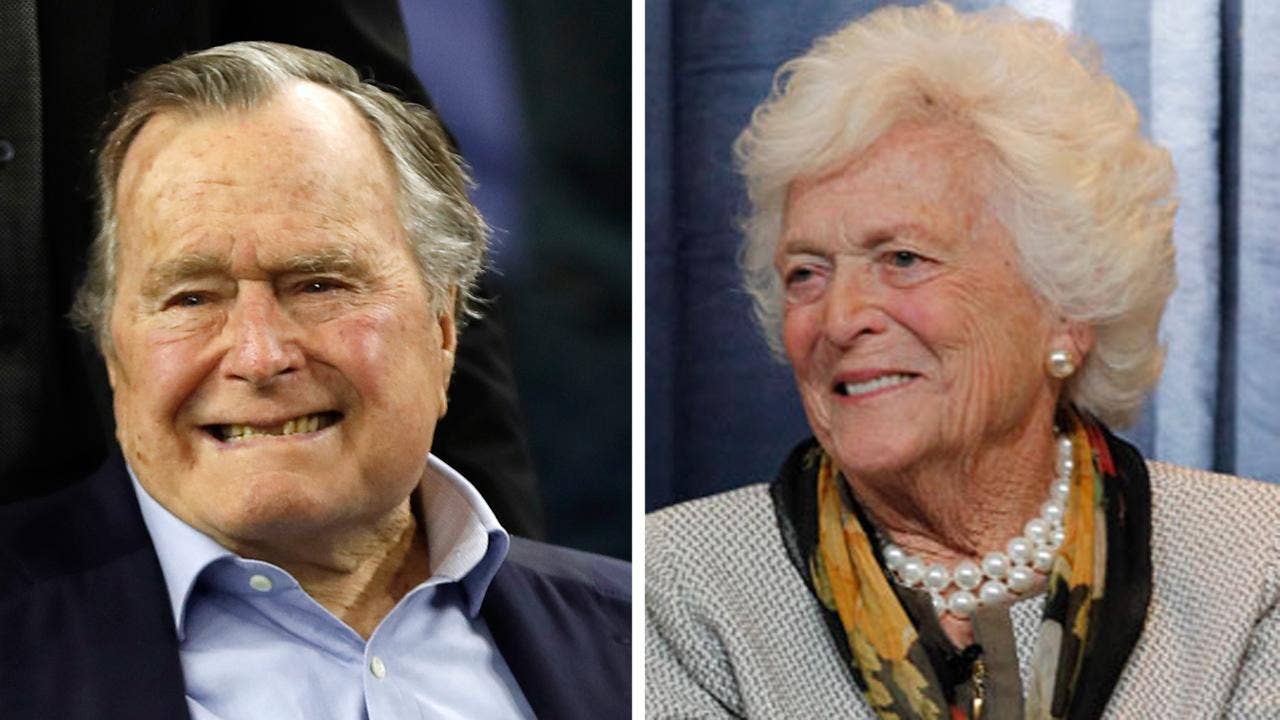 41st President Bush shows improvement in ICU, doctors may release wife Sunday