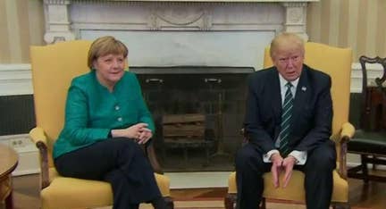 Trump presses Merkel 'hard' on NATO dues during visit