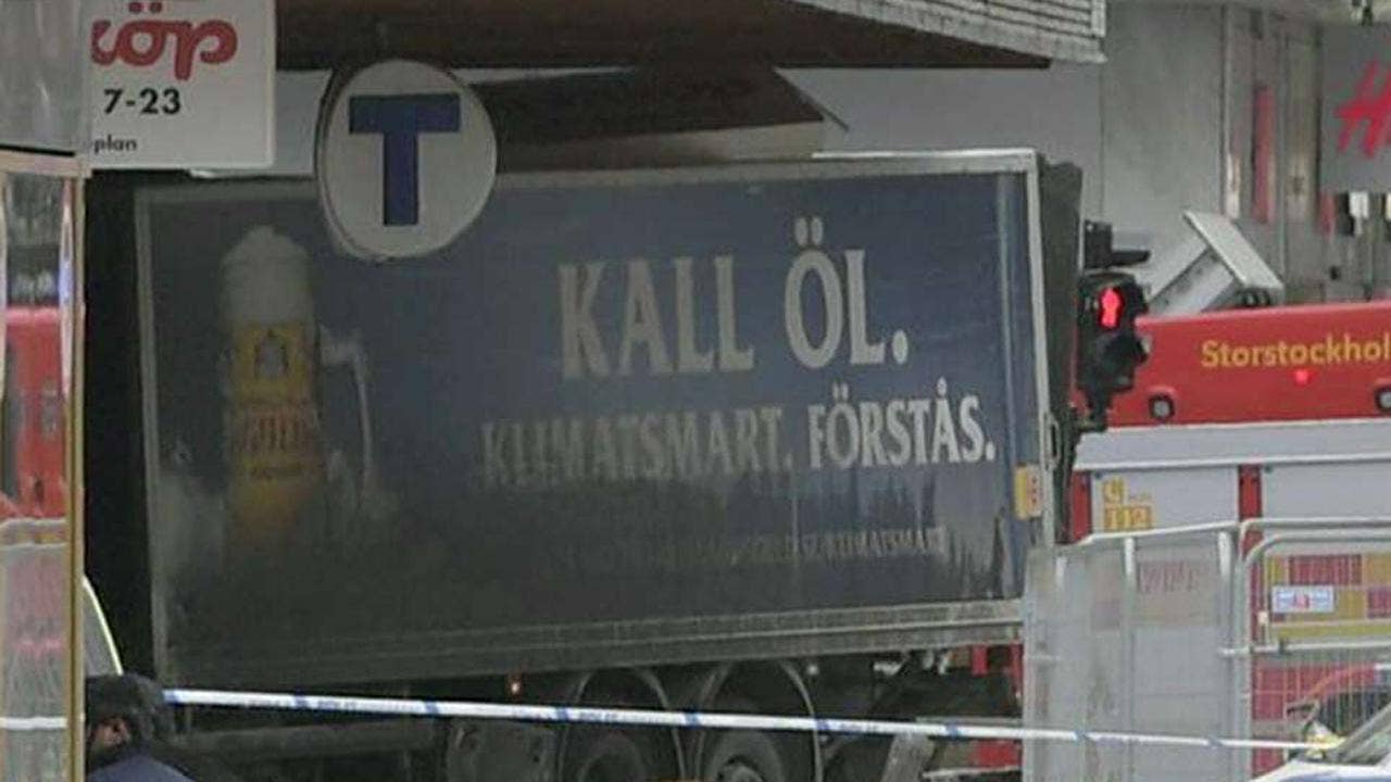 Stockholm terror attack: Man arrested after truck plows into store killing 4