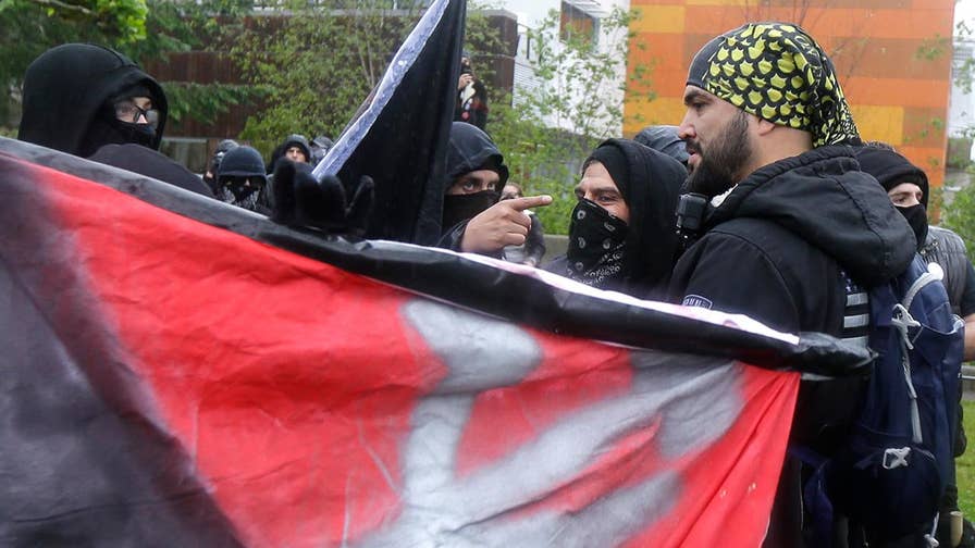 Alt-left anti-fascist activist group, 'Antifa,' continues to show up at political protests on college campuses across the US, sparking violence to promote its agenda