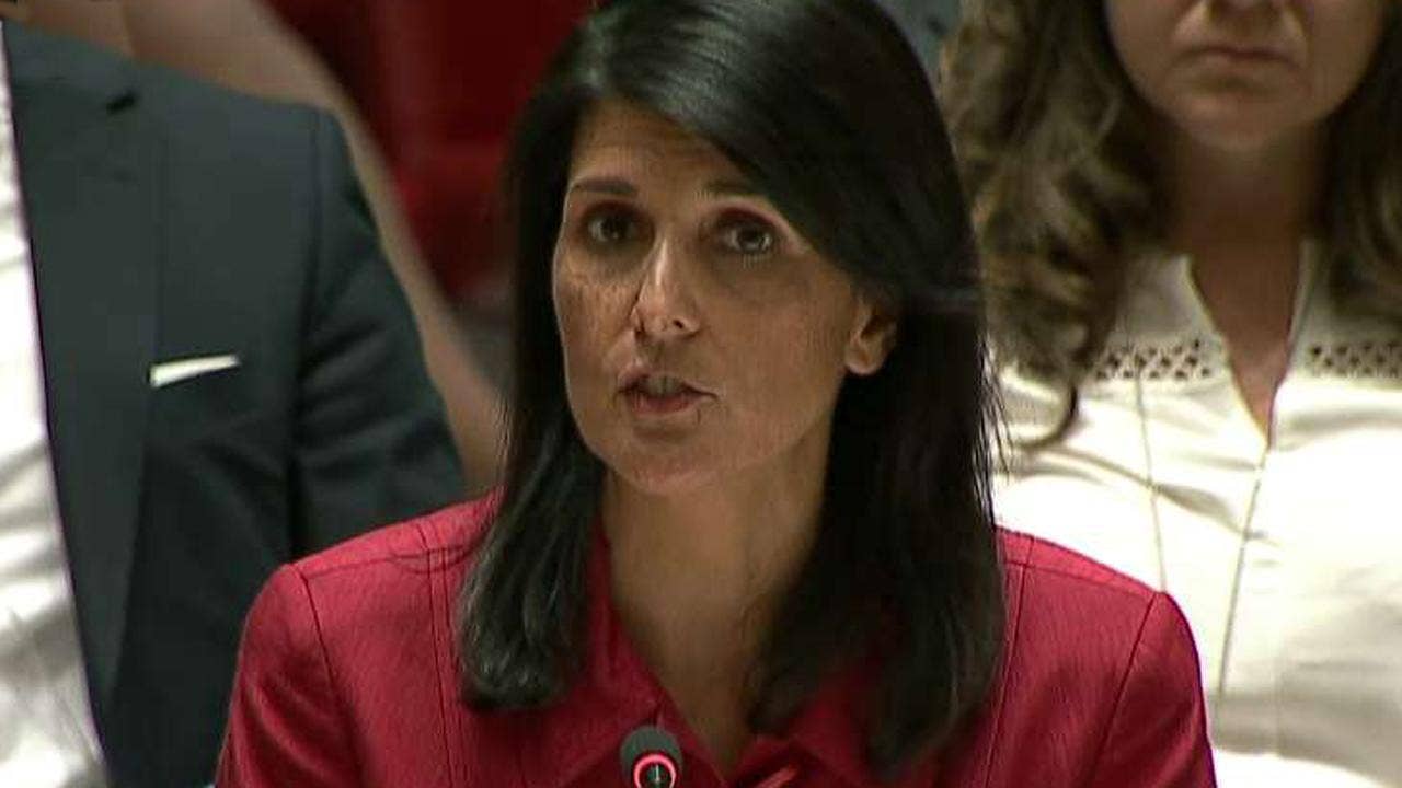 UN Ambassador Nikki Haley warns North Korea America has 'considerable military options'