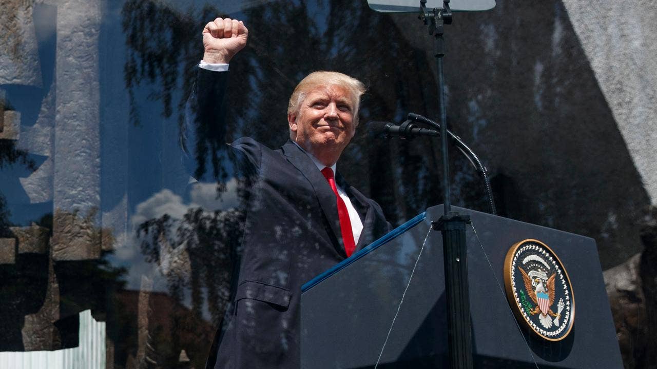 Trump speech in Poland -- Reagan is nodding