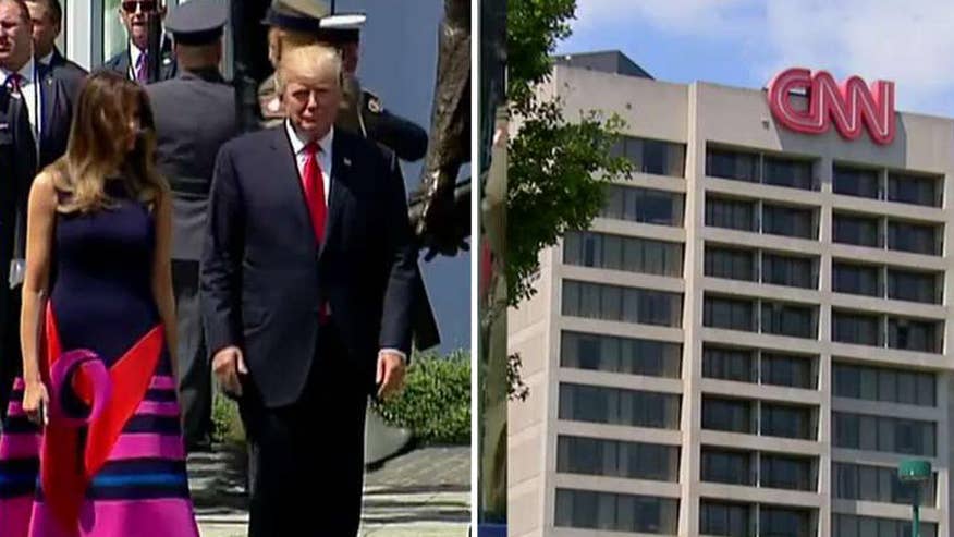 President slams the US media on foreign soil, prompting CNN's Jim Acosta to say Trump had a 'fake news conference' in Poland. But is CNN only making things worse for themselves with their 'selective outrage' and by playing victim? #Tucker