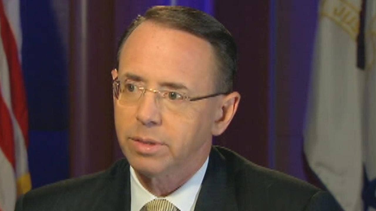 Fox News Exclusive: Rosenstein says internal memos should stay &lsquo;confidential,&rsquo; after Comey leak
