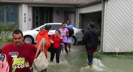 Houston father: 'Daddy, are we going to lose everything?' A mandatory evacuation with five kids