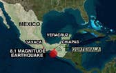 At least 32 people died in a historically massive earthquake that struck the southern coast of Mexico early Friday, toppling hotels and houses and prompting tsunami waves and power outages; William La Jeunesse reports from Los Angeles