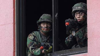 U.S. and South Korean forces practive taking over a mock town 12 miles away from the DMZ; Greg Palkot reports for 'Special Report'