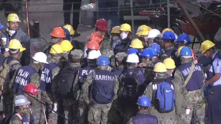 Mexico earthquake: At least one adult feared trapped in rubble of school