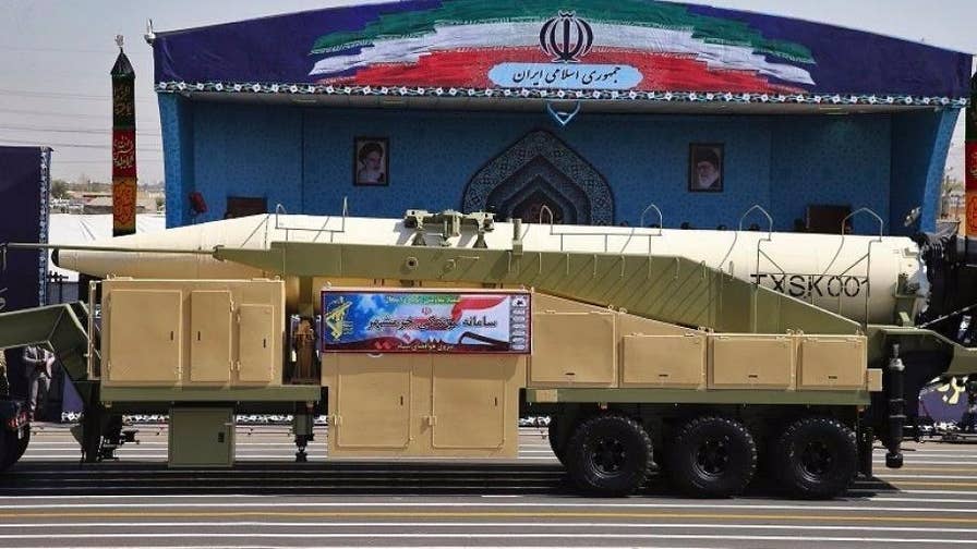 Tehran shows off its Khorramshahr missile, a weapon can carry multiple warheads and has the range to strike Israel; correspondent John Huddy reports