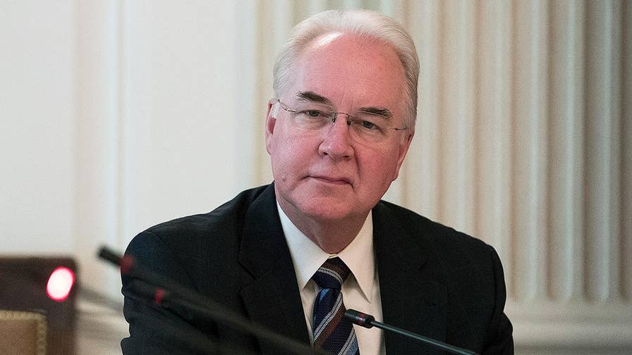 Health and Human Services secretary exits administration amid controversy; John Roberts has details from the White House.