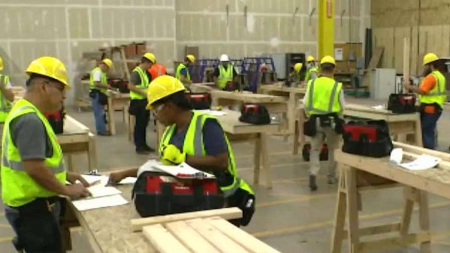 Construction companies struggle to find workers.