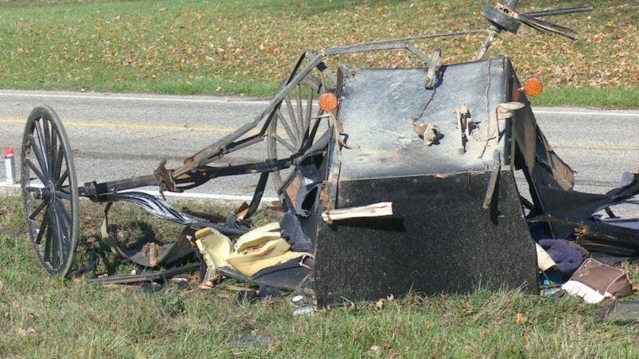 Michigan buggy crash: 3 children killed, 6 hurt after truck slams into carriage