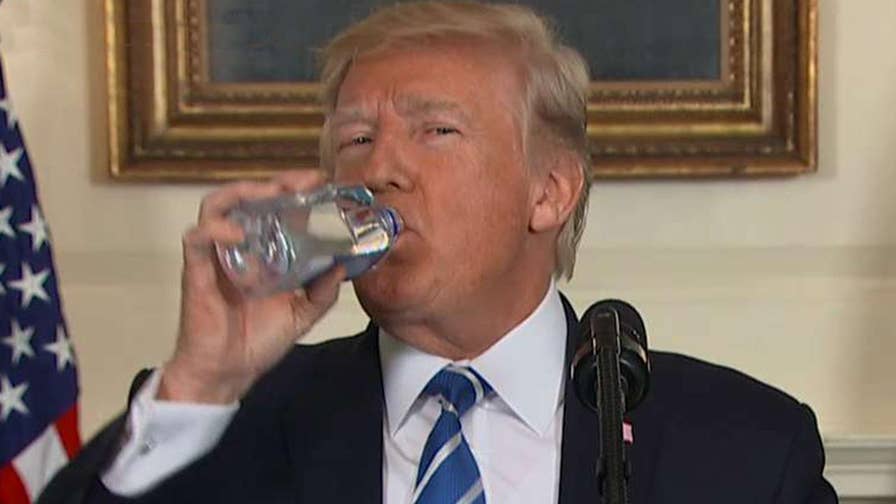 CBS News Mocks Trump for Sipping Water During speech ...