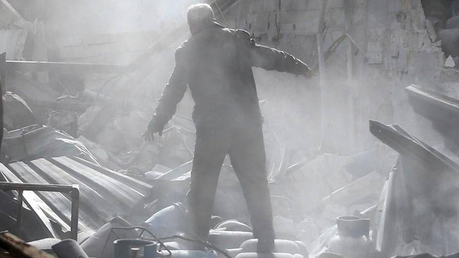 Conor Powell reports on the deadly Russian airstrikes.