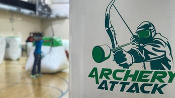 For the first time in US history Archery Attack, the popular international sport that combines dodgeball, paintball and archery, is zipping its way across the globe and hitting its newest target in a Georgia gym