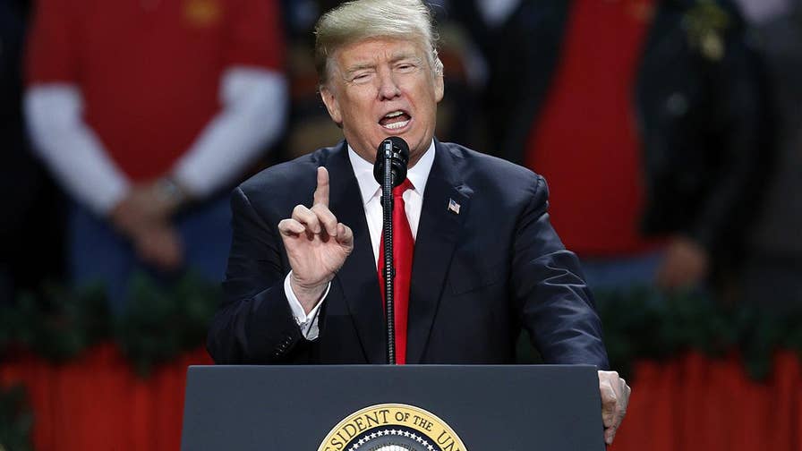 The president talks tax reform, accomplishments from his first year in office at Make America Great Again rally.