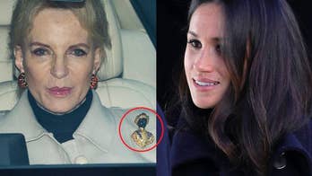 Fox411: At a party with Prince Harry's future wife Meghan Markle, Queen Elizabeth's first cousin, Princess Michael of Kent, known as 'Princess Pushy', showed up wearing a brooch many are calling 'racist'.
