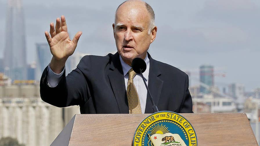 The California governor announcing he granted 132 pardons this holiday season, two of them immigrants awaiting deportation for committing crimes in the U.S.; Will Carr reports from Los Angeles.