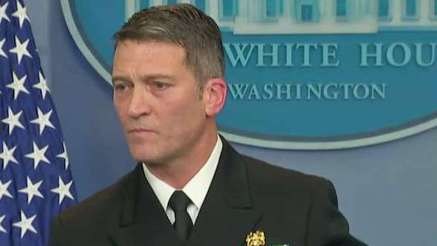 Rear Admiral Dr. Ronny Jackson, physician to the president, addresses question on President Trump's mental fitness for office.
