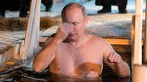 Russian president commemorates the baptism of Jesus in the River Jordan. 