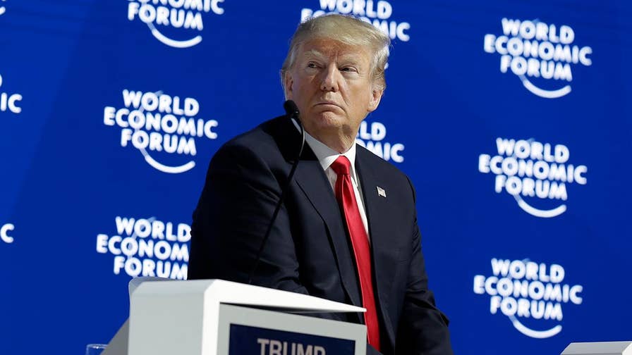 President participates in Q&A after speech to World Economic Forum.