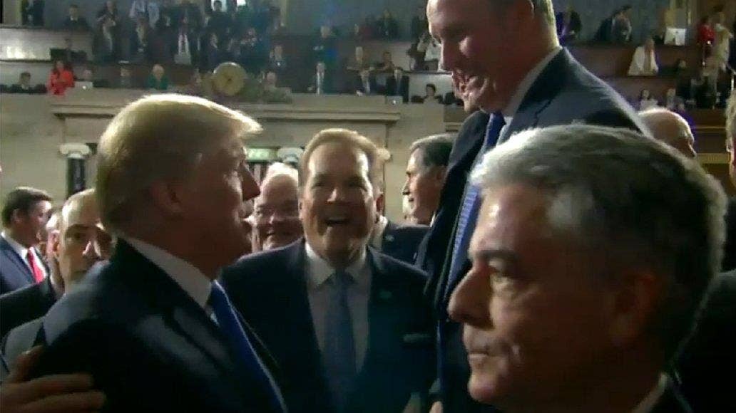 Trump overheard saying he is '100 percent' behind releasing surveillance memo