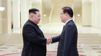 The president of South Korea says sanctions on North Korea simply will not be eased based on the hope of talks over its nuclear program; Rich Edson reports from the State Department.