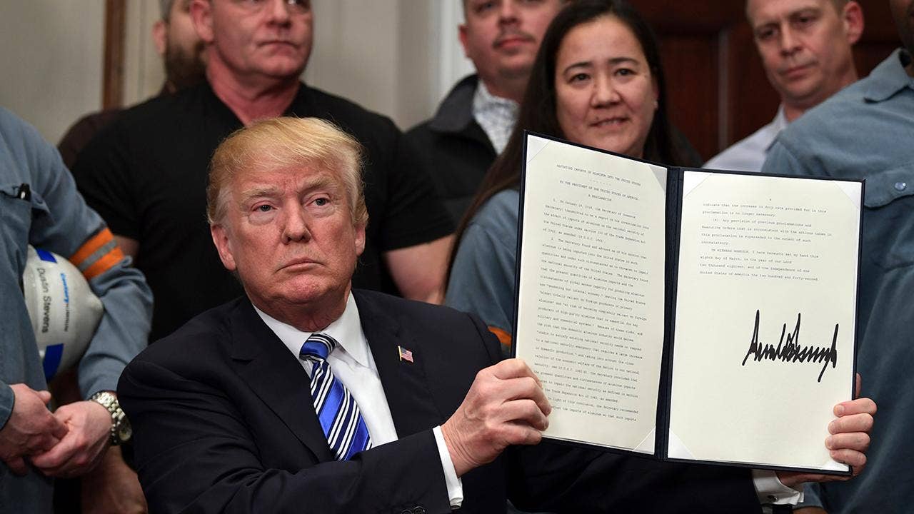Trump imposes tariffs on all steel, aluminum imports; exempts Mexico and Canada for now
