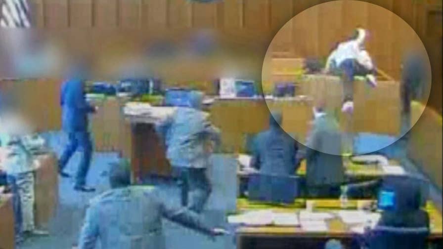 GRAPHIC VIDEO Gang member fatally shot inside Utah courtroom Fox News